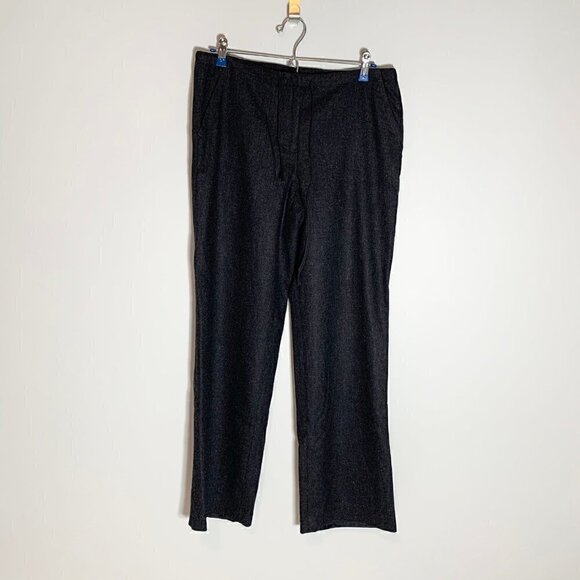 J. Crew Pants - J. Crew dark charcoal gray mid rise bootleg lined wool blend dress pants -‎ 6